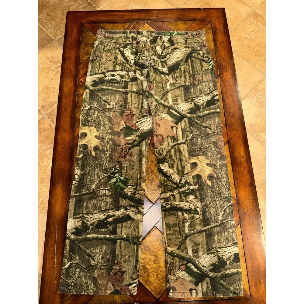 VINTAGE CAMO MOSSY‎ OAK BREAK UP INFINITY MEN'S 38x32 COTTON CARGO PANTS